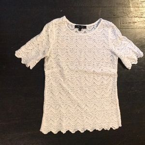 Women’s white crochet top
